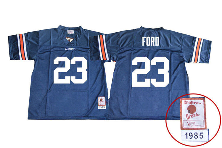1985 Throwback Youth #23 Rudy Ford Auburn Tigers College Football Jerseys Sale-Navy